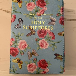 SOPHIA BUTTERFLY COVER, Sky Blue New World Translation Bible Cover, Jehovah’s Witness Gifts