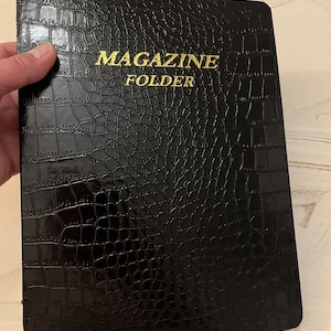 Black Gator/Croc Magazine & Tract Folder, Jehovah’s Witnesses JW.ORG