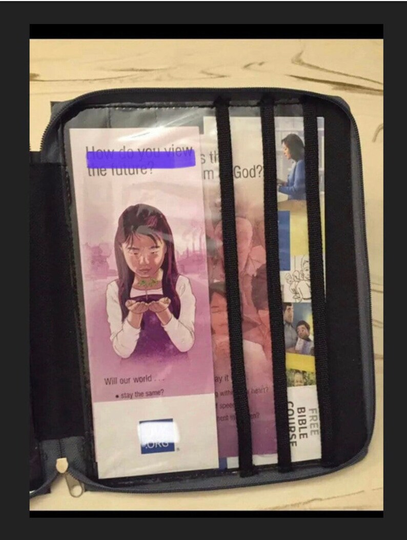 Sophia Magazine Folder White With Butterflies Jehovahs Witnesses JW Sophia Magazine Folder White With Butterflies Jehovahs Witnesses JW