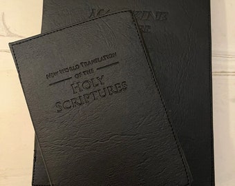 BLACK Deluxe Magazine Folder and Bible Cover, Jehovah’s Witnesses JW.ORG