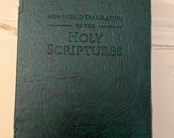 New World Translation Bible Cover, Green, Jehovah’s Witness, Pioneer Gifts