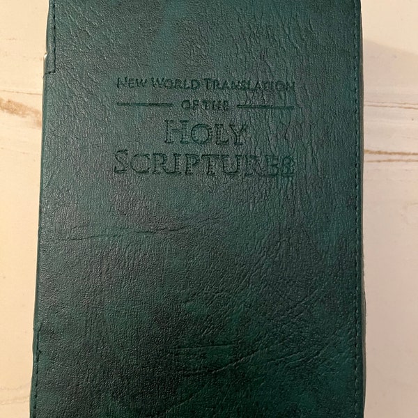 New World Translation Bible Cover, Green, Jehovah’s Witness, Pioneer Gifts