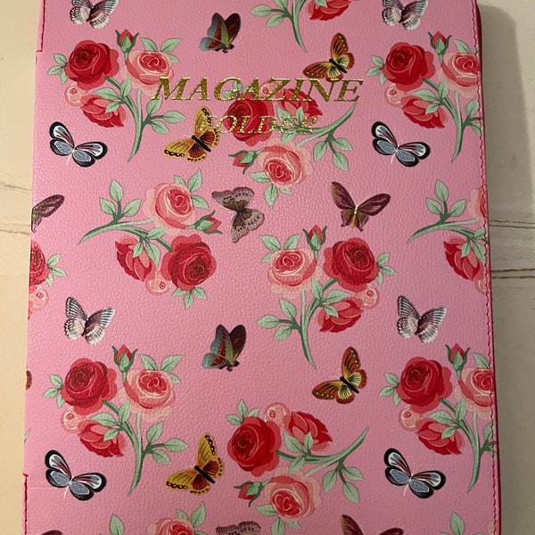 MAGAZINE & TRACT FOLDER, Sophia Light Pink Butterfly, Jehovah’s Witness Gifts