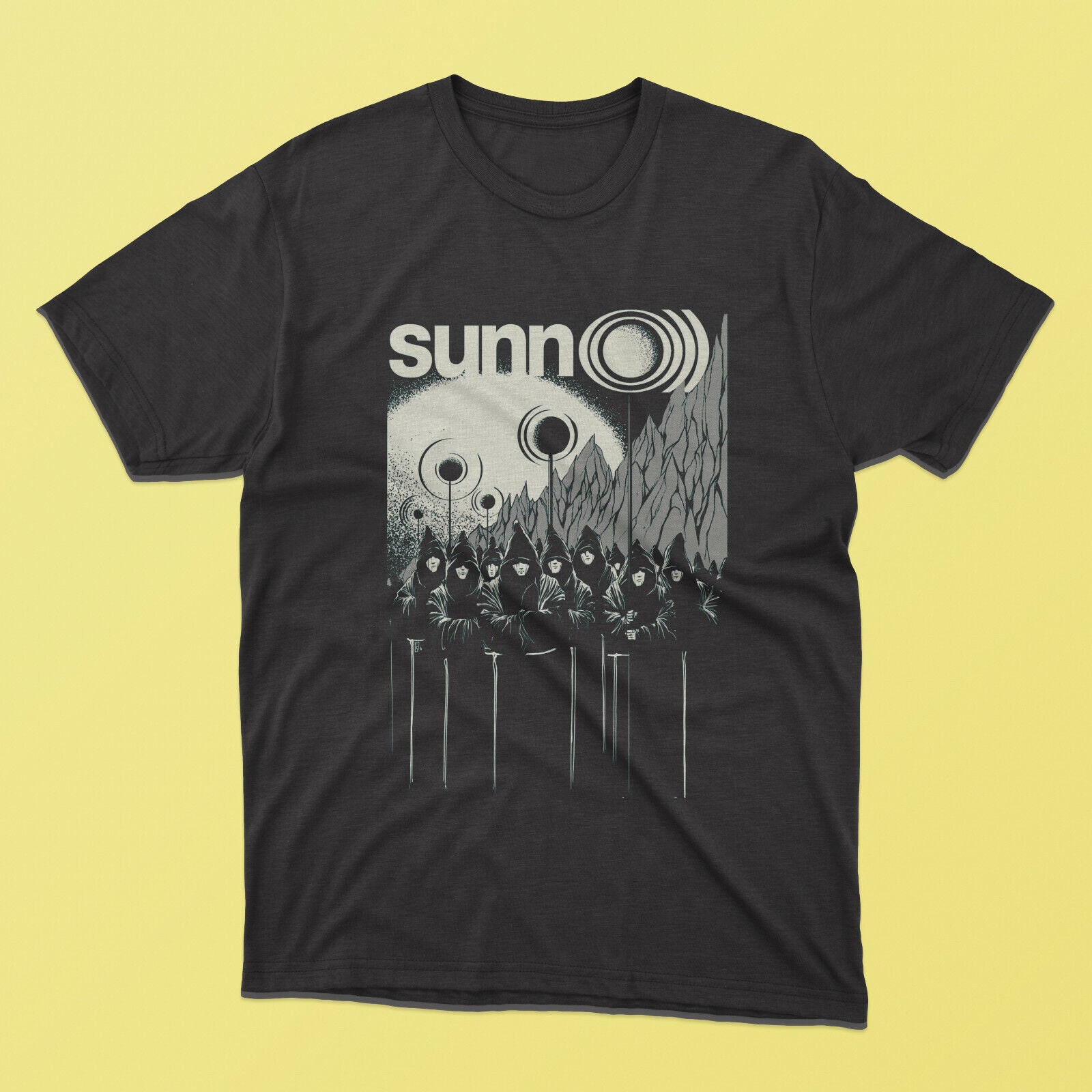 New Sunn O Short Sleeve Black T-shirt Size S-4X Casual Cool