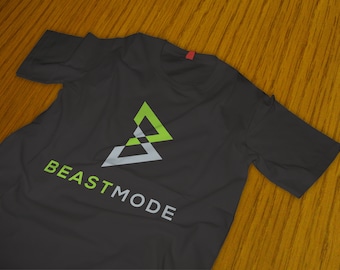 New Marshawn Lynch Beast Mode Logo Short Sleeve black T-Shirt Size S-4X Casual Cool Classic Men