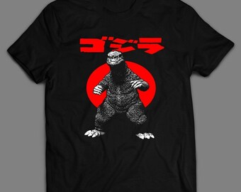 New CLASSIC 1964 KAIJU GODZILLA Adult Heavy Cotton Short Sleeve