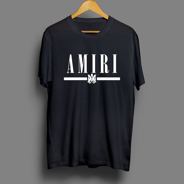 New Vintage Amiri T-Shirt Core Fashion Black T-Shirt Size S-4X Casual Unisex