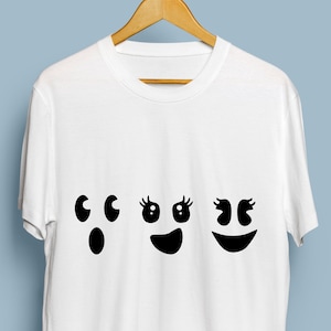 Ghost Face Bundle Cricut | Fun Halloween Digital Print Design | Svg | Png | Dxf | Eps