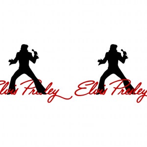Elvis Presley Digital Download, Svg, Png, Dxf, Eps