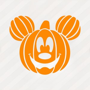Mickey Mouse pumpkin Head  | Halloween Pumpkin Fusion | Digital Print | Halloween Fun | Svg | Png | Dxf | Eps