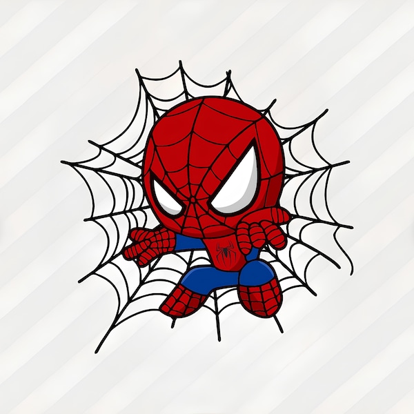 Baby Spiderman, Spiderman, Ragnatela di Spiderman, Svg, Png, Dxf, Eps