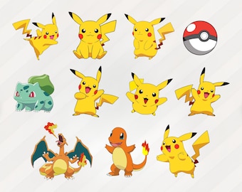 Poke Svg, Pika Svg, Png, Dxf, Eps