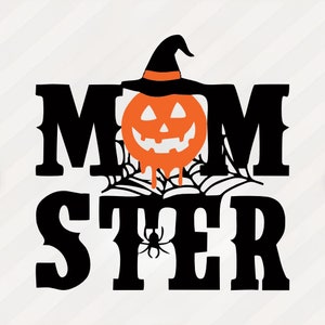Momster Svg | Halloween Mama Svg | Momster Png | Halloween Mom | Svg | Png | Dxf | Eps