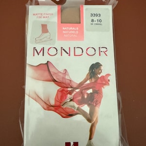 MONDOR Footless Natural matte figure skating tights #3393