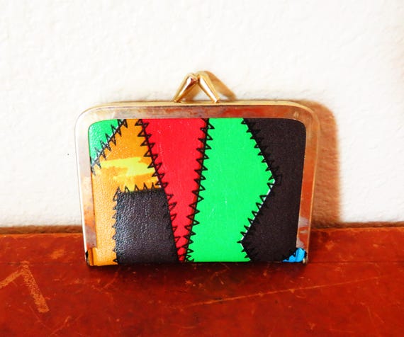 Vintage 1970s Patchwork Sewing Kit: Mini Travel S… - image 2