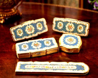 Vintage Lipstick Case Vanity Enamel Lot
