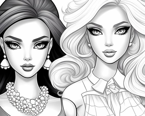 Barbie coloring sheets for girls, Printable Barbie image fo…