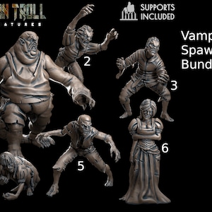 Vampire Spawn Bundle 1 by -TytanTroll Miniatures- printed in resin - DnD D&D Tabletop