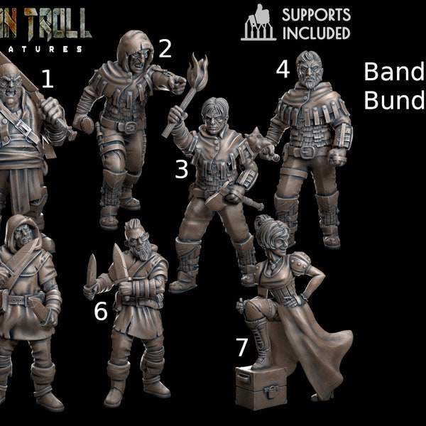 Bandit Bundle by -TytanTroll Miniatures- printed in resin - DnD D&D Tabletop