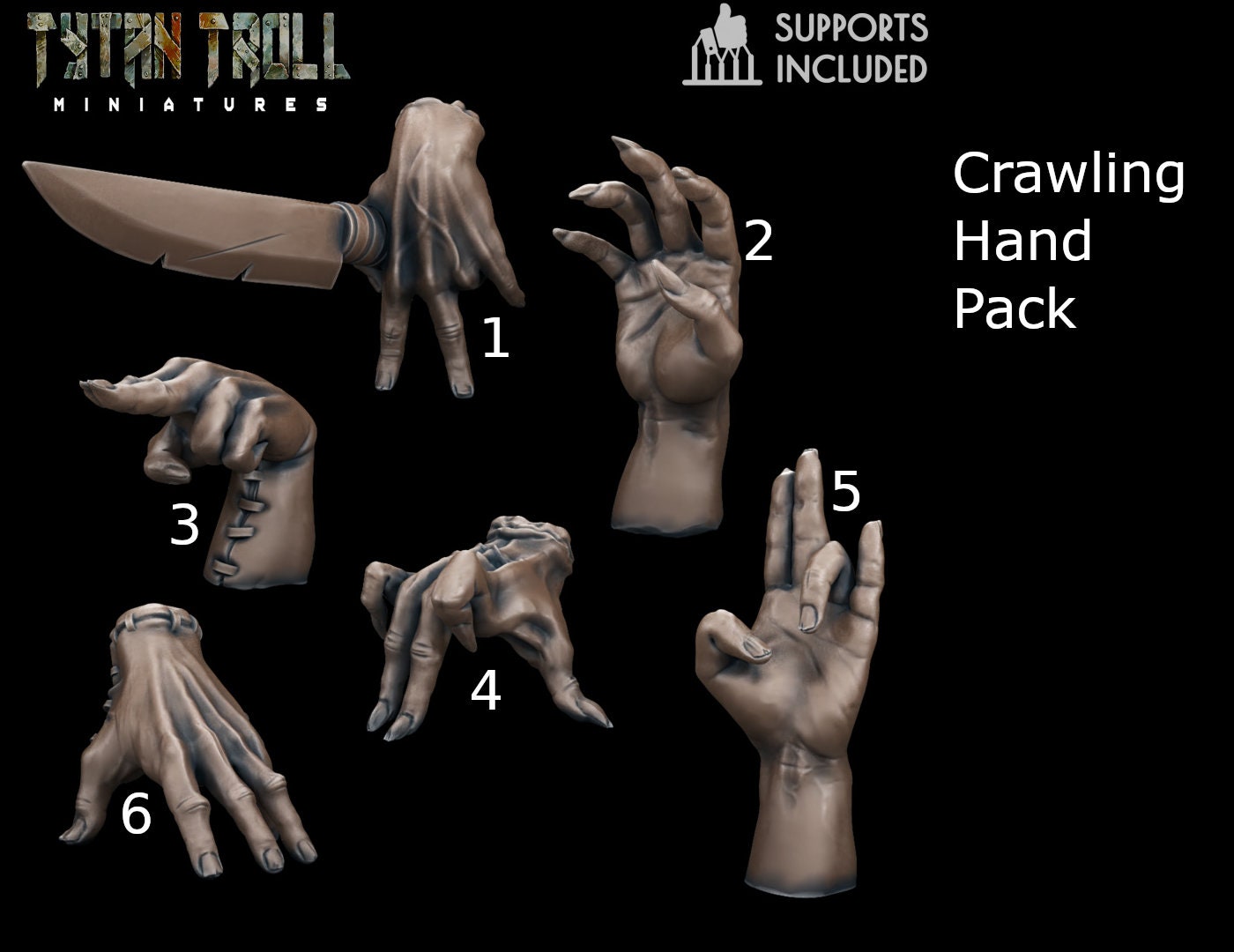 Crawling hands - Etsy.de