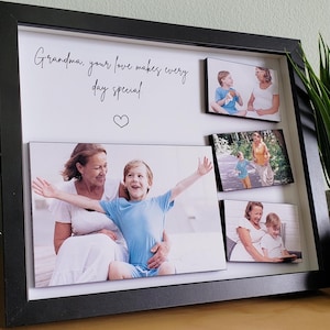 Impression grand-mère personnalisée, cadeau d'un petit-fils ou d'une petite-fille, cadeau d'anniversaire pour grand-mère, cadeaux photo personnalisés, cadeau pour grand-mère