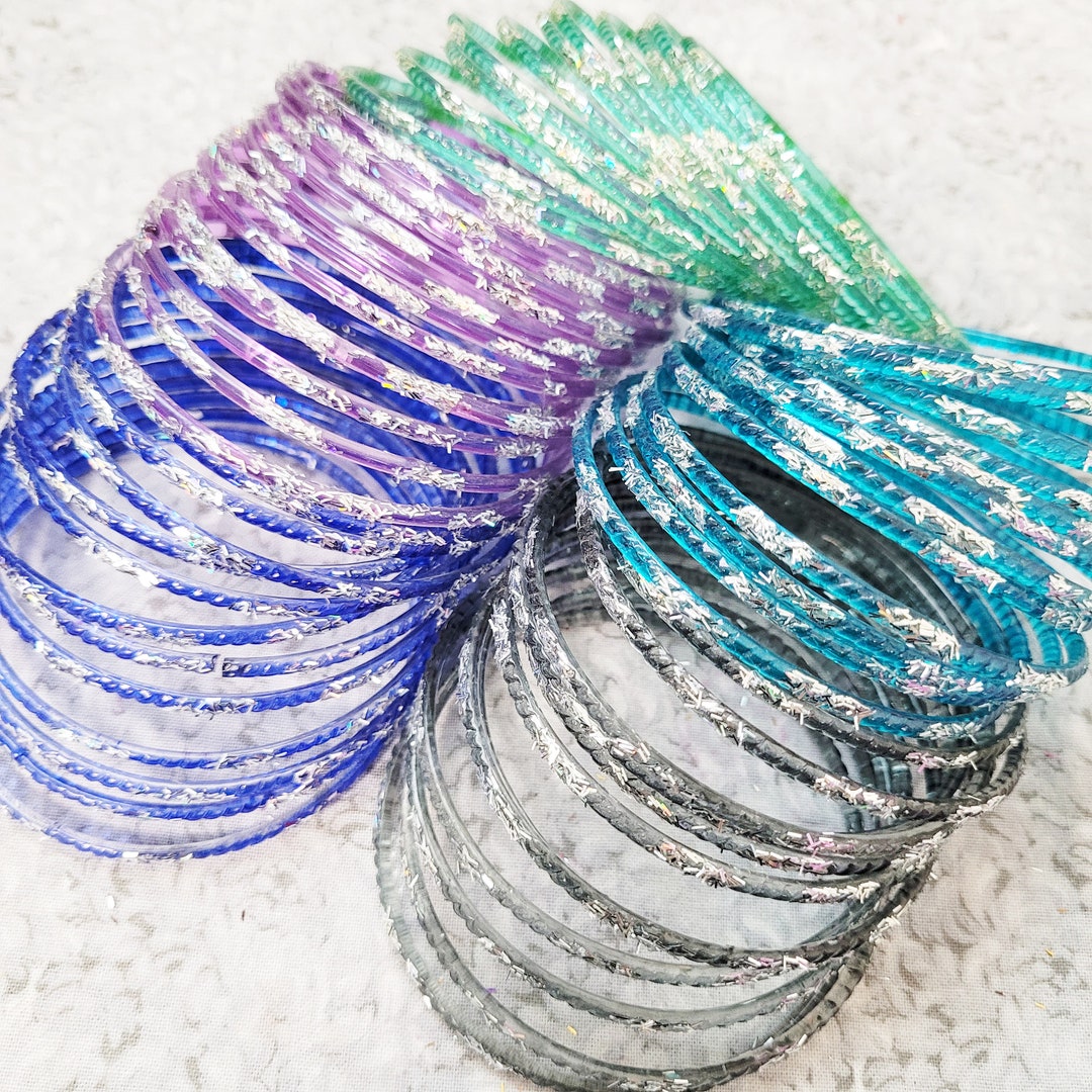氷のガラス - Clear Glass Bangle - ガラスの氷Clear Glass BangleSサイズNo.2028