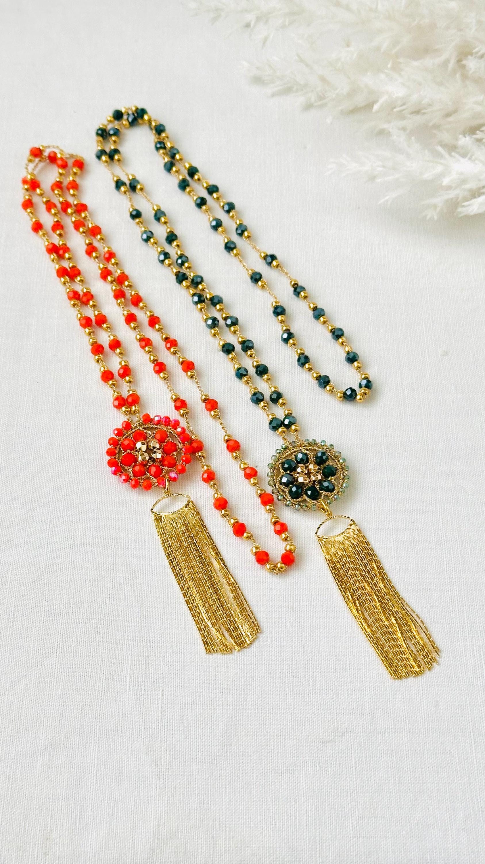 Collier en chîne 18K vec pendentif en forme de coeur et fermoir en or