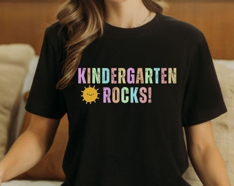 Kindergarten Rocks Shirt Teacher Shirt Kindergarten Teacher Gift Classroom Tee Teacher Appreciation Gift Back To School Shirt Teacher Life