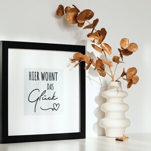 Hier Wohnt Das Glück SVG: ドイツ ホーム Cricut カット ファイル (デジタル ダウンロード) 画像 2