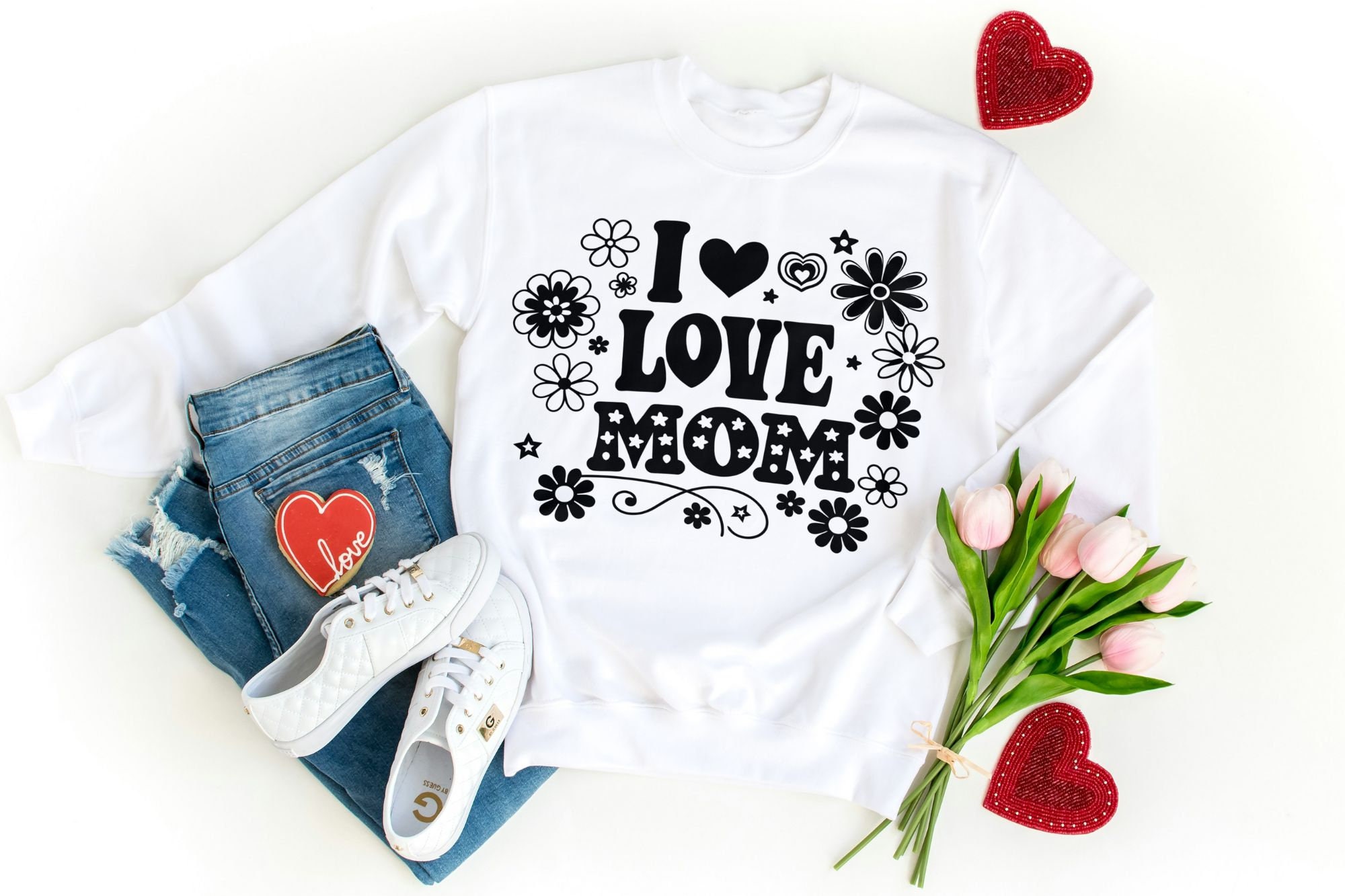 Mama SVG Bundle, Leopard Mama SVG, I Love Mom SVG, Retro
