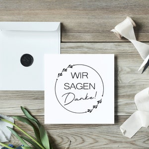 Wir Sagen Danke Plotterdatei, Danke Ettiketten SVG, Danke Plot Datei, Digistamp, Dankeschön Sprüche Plotdatei, Dxf, Eps, Png, Svg