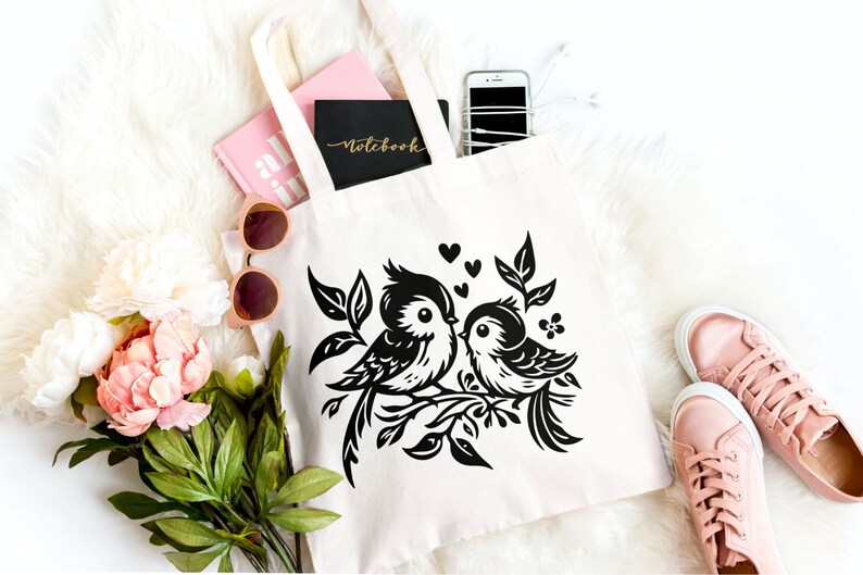 Cute Birds Bundle Svg, Love Birds Design, Valentines Day Svg, Cute Bird Svg, Birds Sublimation, Cricut Cut File