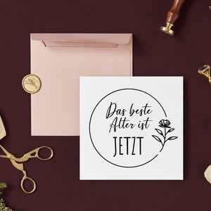 Das beste Alter ist jetzt Plotterdatei, Geburtstag Geschenk Plotten Datei, German Happy Birthday Cricut cut File, PNG, DXF