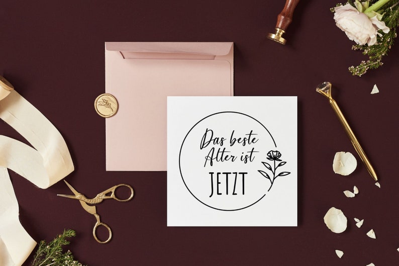 Das beste Alter ist jetzt Plotterdatei, Geburtstag Geschenk Plotten Datei, German Happy Birthday Cricut cut File, PNG, DXF