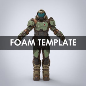 Doomguy 2016 Full Wearable Armor with Helmet Template for EVA Foam (PDO/PDF)