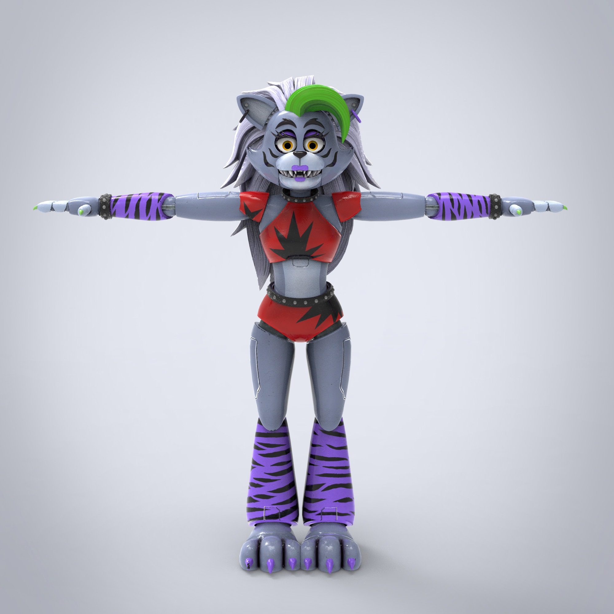 Roxy Furry Full Wearable Body Parts With Head Template for EVA Foam ...