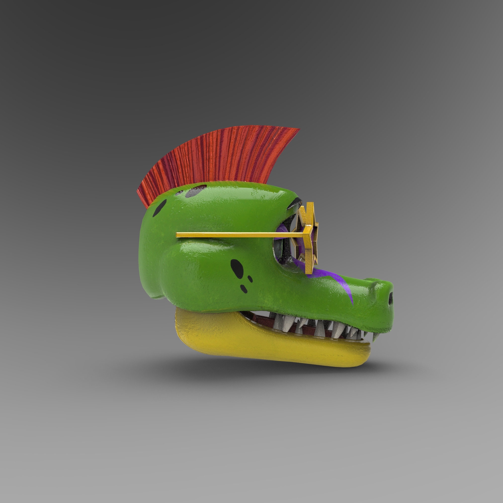Gator Furry Full Wearable Head Template for EVA Foam (PDO/PDF) - Etsy