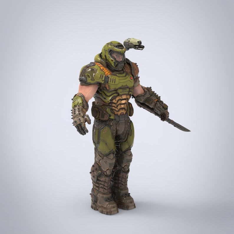 Doomslayer Eternal Full Wearable Armor With Helmet Template - Etsy