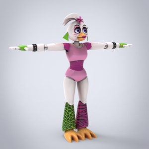 Chica Furry Full Wearable Body Parts With Head Template for EVA Foam ...