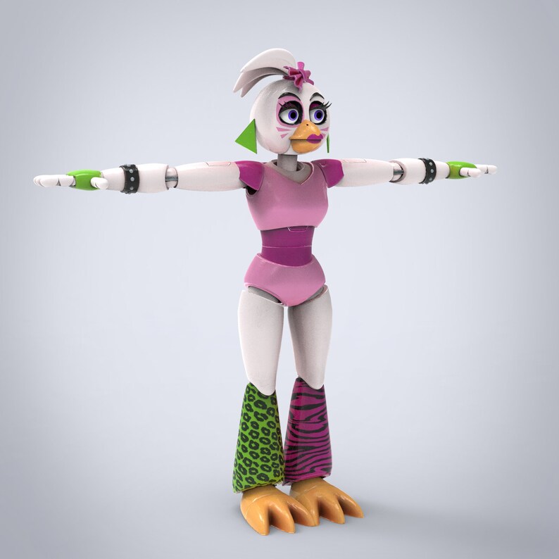 Chica Furry Full Wearable Body Parts With Head Template for EVA Foam ...