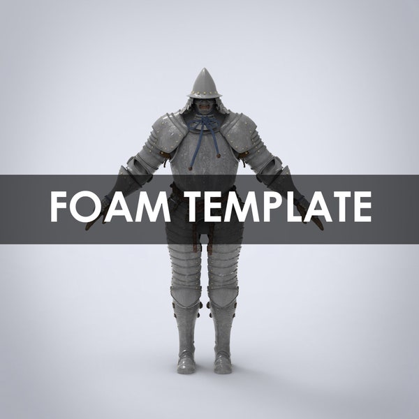 Samurai Full Wearable Armor with Helmet Template for EVA Foam (PDO/PDF)