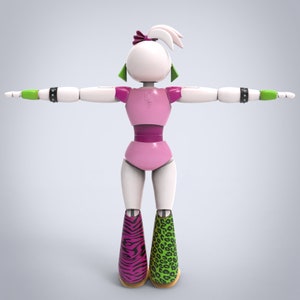 Chica Furry Full Wearable Body Parts With Head Template for EVA Foam ...