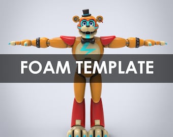 Freddy Furry Full Wearable Body Parts with Head Template for EVA Foam (PDO/PDF)
