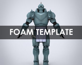 Alphonce Elric Fullmetal Full Wearable Armor with Helmet Template for EVA Foam (PDO/PDF)