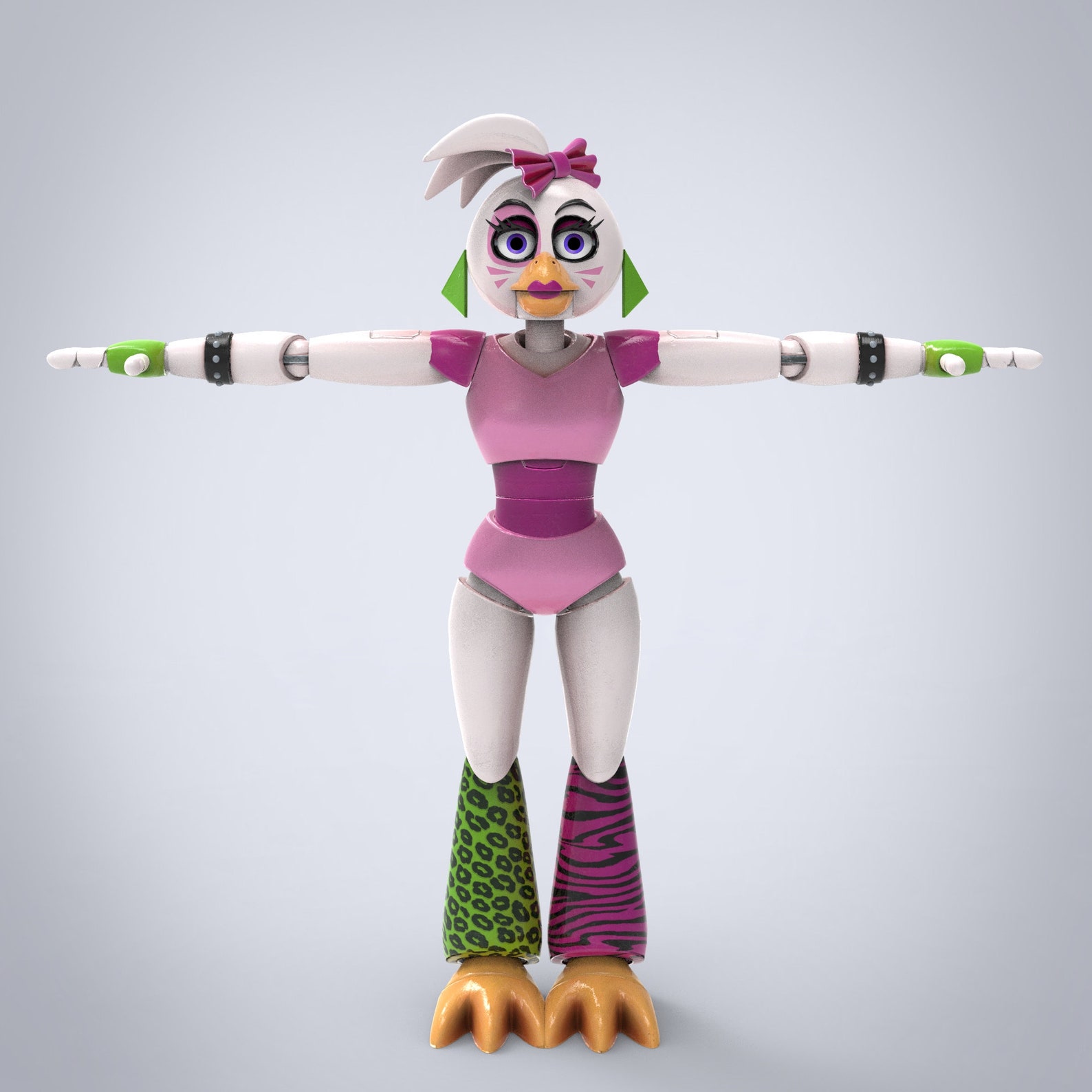 Chica Furry Full Wearable Body Parts With Head Template for EVA Foam ...