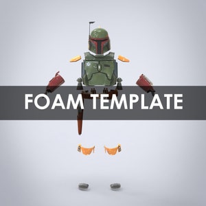 Boba Fett Book Full Wearable Armor With Helmet and Gaffi Stick Template ...