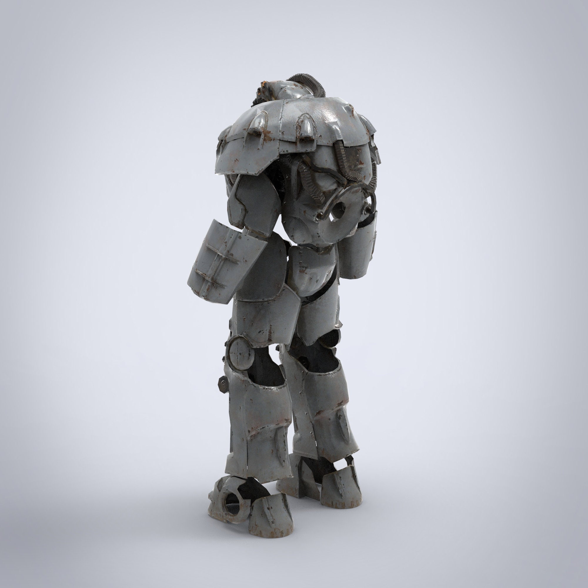 X-01 Full Wearable Power Armor With Helmet Template for EVA Foam