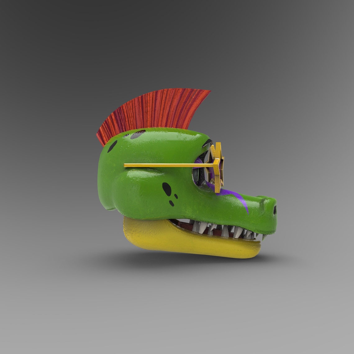 Gator Furry Full Wearable Head Template for EVA Foam PDO/PDF - Etsy