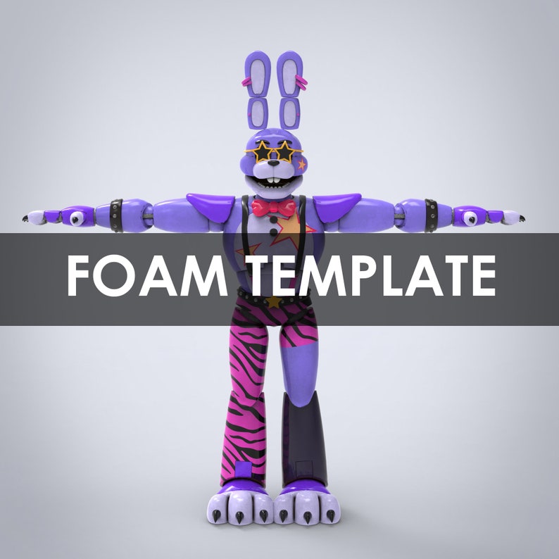 Bonnie Furry Full Wearable Body Parts With Head Template for EVA Foam ...