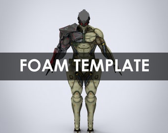 Jetstream Sam Metal Gear Full Wearable Armor with Mask and Sword Template for EVA Foam (PDO/PDF)